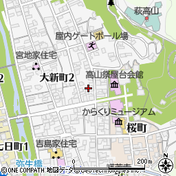 岐阜県高山市八幡町63周辺の地図
