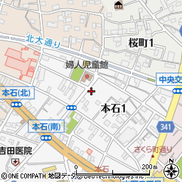 埼玉県熊谷市本石1丁目135周辺の地図