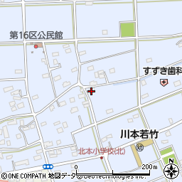 埼玉県深谷市長在家419周辺の地図