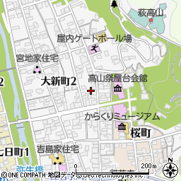岐阜県高山市八幡町62周辺の地図