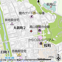 岐阜県高山市八幡町55周辺の地図