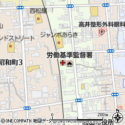 日本年金機構　高山年金事務所周辺の地図