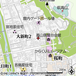 岐阜県高山市八幡町58周辺の地図