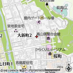 岐阜県高山市八幡町76周辺の地図