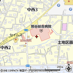 熊谷総合病院周辺の地図