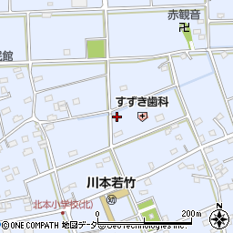埼玉県深谷市長在家373周辺の地図