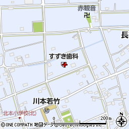 埼玉県深谷市長在家375周辺の地図