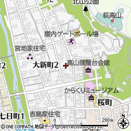 岐阜県高山市八幡町78周辺の地図