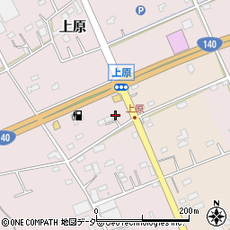 埼玉県深谷市上原289周辺の地図