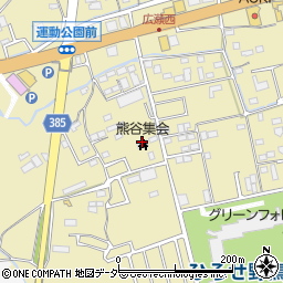 熊谷キリスト集会周辺の地図