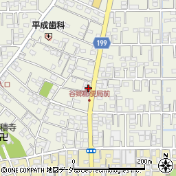 行田谷郷郵便局周辺の地図