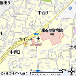 タイムズクオール薬局熊谷店駐車場周辺の地図