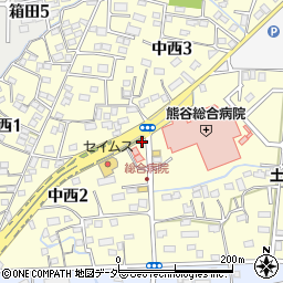 タイムズ熊谷中西駐車場周辺の地図