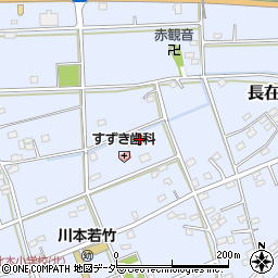 埼玉県深谷市長在家376周辺の地図
