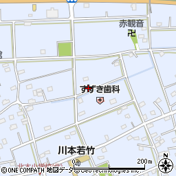 埼玉県深谷市長在家372周辺の地図