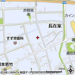 埼玉県深谷市長在家381-2周辺の地図