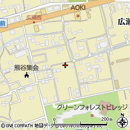 埼玉県熊谷市広瀬周辺の地図