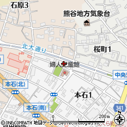セブンイレブン熊谷本石１丁目店周辺の地図