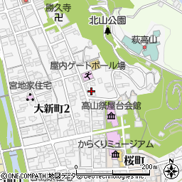 岐阜県高山市八幡町105周辺の地図
