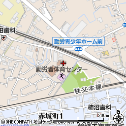熊谷市役所　勤労青少年ホーム周辺の地図