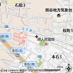 埼玉県熊谷市本石1丁目5周辺の地図