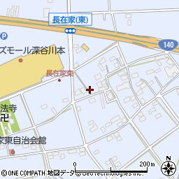 埼玉県深谷市長在家1519周辺の地図