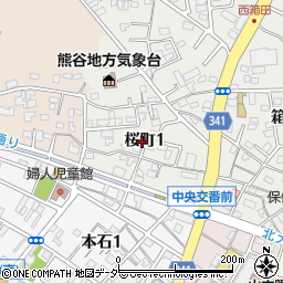埼玉県熊谷市桜町1丁目周辺の地図