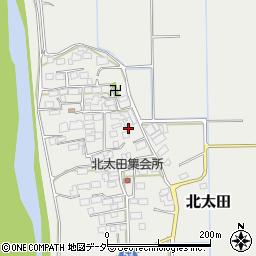 茨城県つくば市北太田605周辺の地図