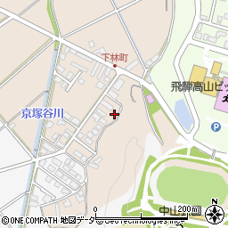 岐阜県高山市下林町612周辺の地図