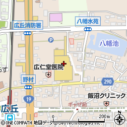 くまざわ書店ＧＡＺＡ広丘店周辺の地図