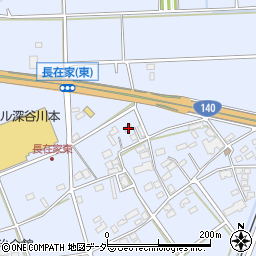 埼玉県深谷市長在家1525周辺の地図