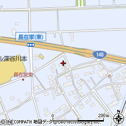 埼玉県深谷市長在家1525-1周辺の地図