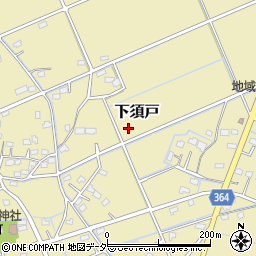 埼玉県行田市下須戸周辺の地図