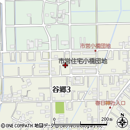 小橋団地集会所周辺の地図