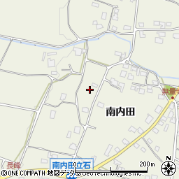 長野県塩尻市南内田周辺の地図