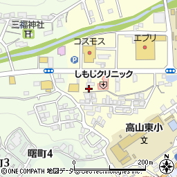牛丸石油株式会社　セルフ高山三福寺給油所周辺の地図