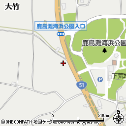 茨城県鉾田市大竹402-1周辺の地図