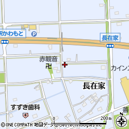 埼玉県深谷市長在家303周辺の地図