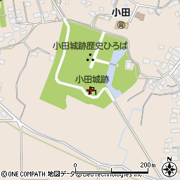 小田城跡周辺の地図