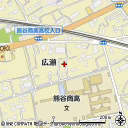 埼玉県熊谷市広瀬421-19周辺の地図