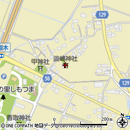 淡嶋神社周辺の地図