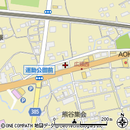 双葉紙業熊谷営業所周辺の地図