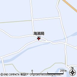 海瀬郵便局周辺の地図