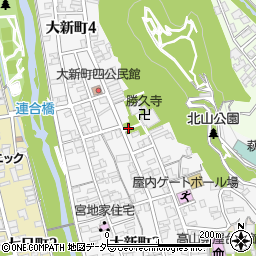 北児童遊園トイレ周辺の地図