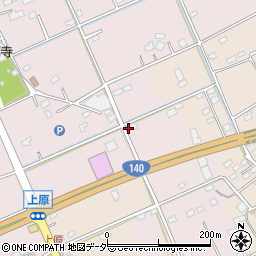 埼玉県深谷市上原966周辺の地図