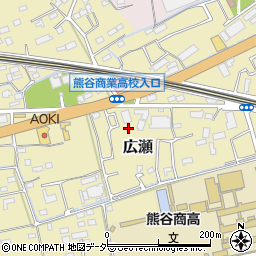 埼玉県熊谷市広瀬434周辺の地図