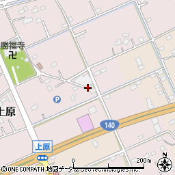 埼玉県深谷市上原577周辺の地図
