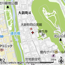 岐阜県高山市大新町周辺の地図