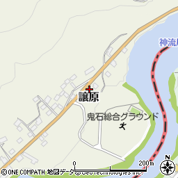 群馬県藤岡市譲原23周辺の地図