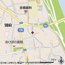 茨城県下妻市別府224周辺の地図